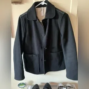極美品 MARGARET HOWELL WOOL SERGE JACKET MARGARET HOWELL CRISP WOOL SERGE JACKET